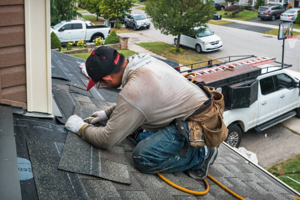 Professional Roofing technician working in Sweet Valley, PA
